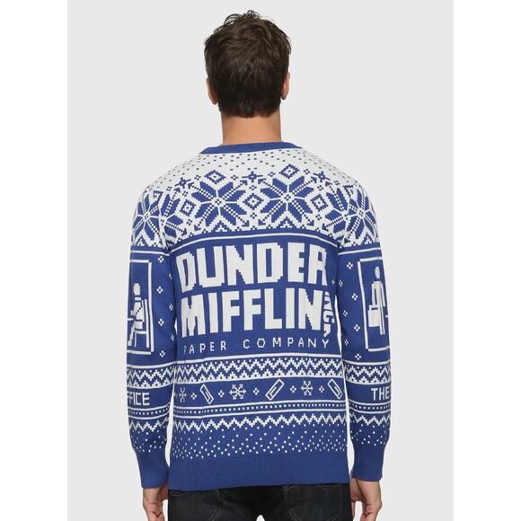 The Office Dunder Mifflin Paper Company Unisex Ugly Christmas Sweater Small - Picture 2 of 8